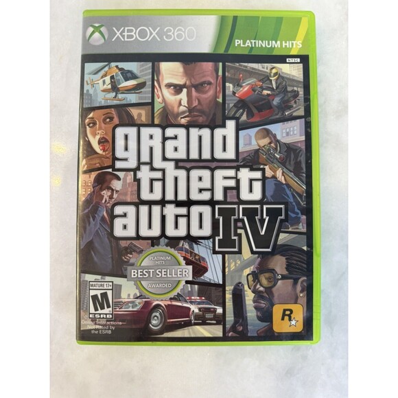 Grand Theft Auto IV GTA 4 Microsoft Xbox 360 - Picture 1 of 6